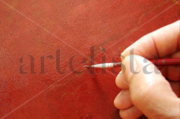 DETALHE-Restauração- Retrato do Sr. Antonio Teixeira de Assumpção Netto