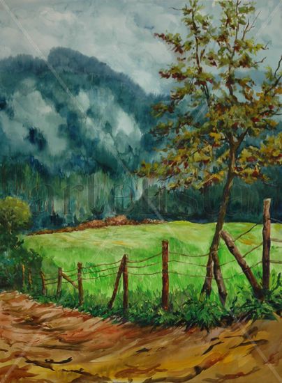 El bosque de Bilbao Watercolour Paper Landscaping