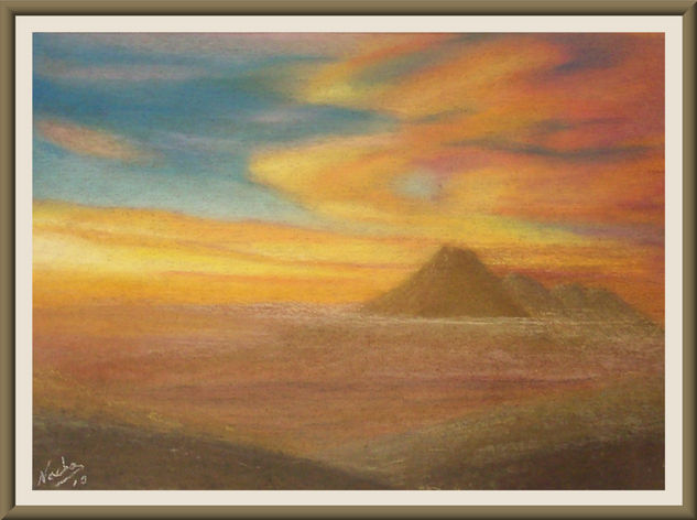 Volcan Misti - Arequipa (Pastel) Pastel Papel Paisaje