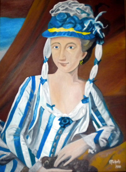 Marianne von der Leyen Oil Canvas Portrait