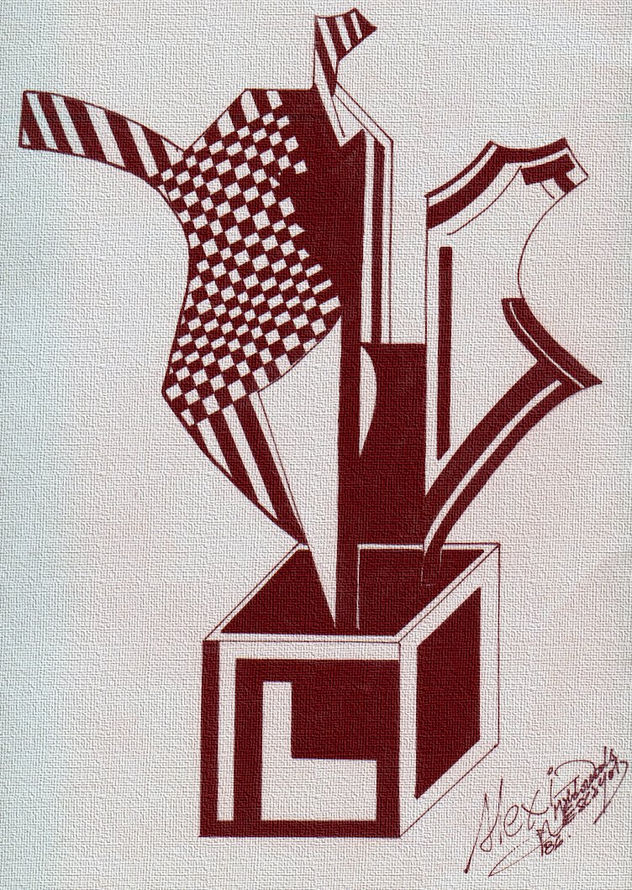 "ESCULTURA GEOMÉTRICA-1-SOBRE PAPEL"