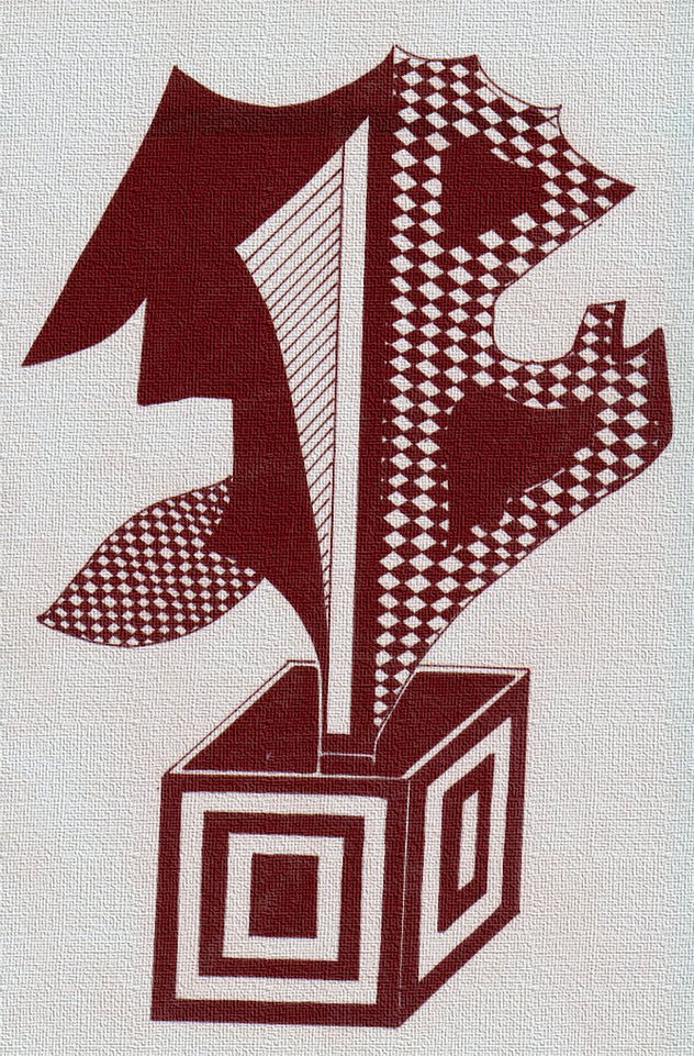 "ESCULTURA GEOMÉTRICA-2-SOBRE PAPEL