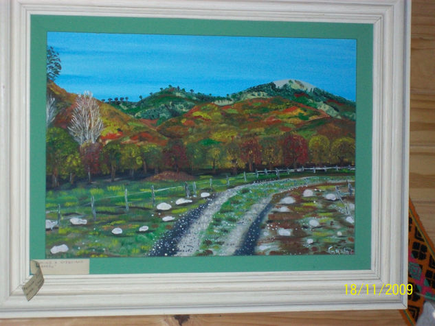 Camino a Ñorquinco Oil Canvas Landscaping