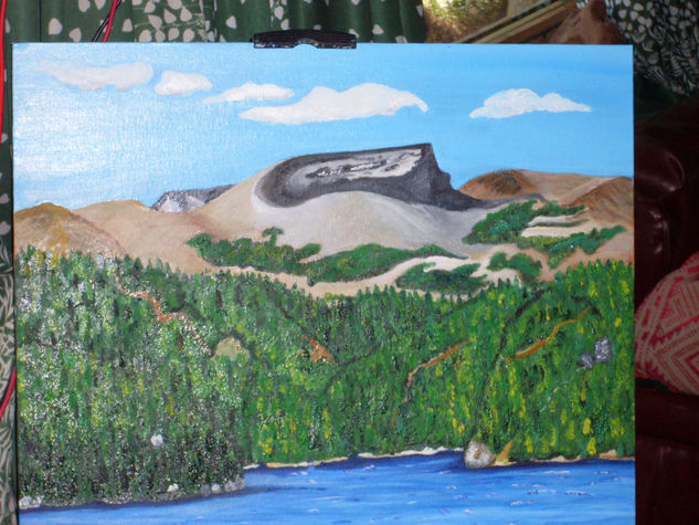 Volcan Batea Oil Canvas Landscaping