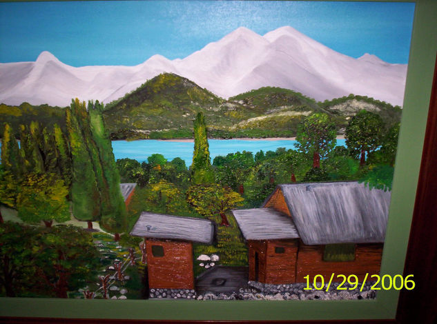 La Terraza del Mago Oil Canvas Landscaping