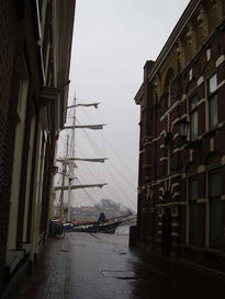 Barco y calle(Kampen)