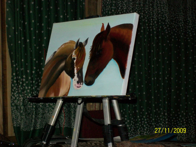 Caballos Oil Canvas Animals