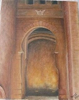 Puerta del Capitel Oil Canvas Landscaping