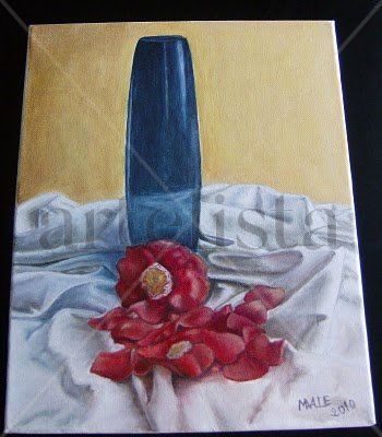 Bodegon con flores Oil Canvas Landscaping