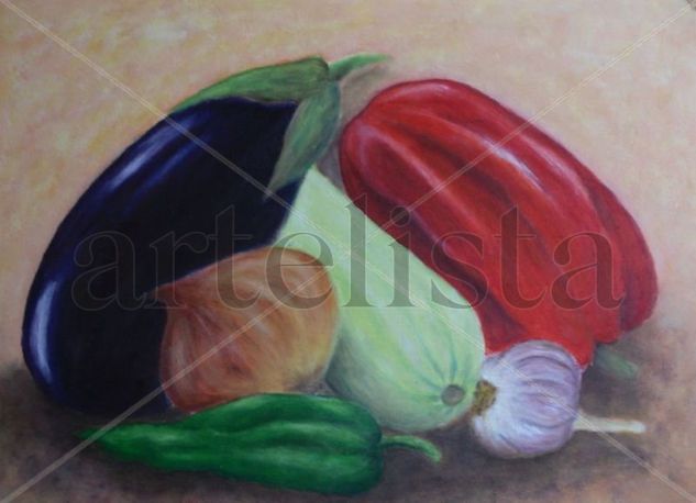 bodegon pisto Oil Card Still Life Paintings