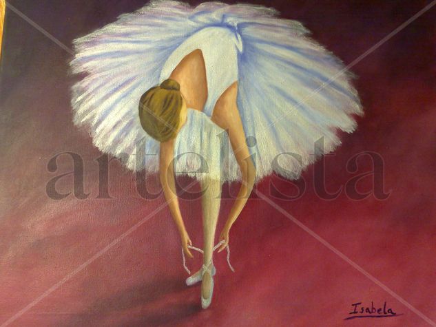 Bailarina Oil Canvas Figure Painting