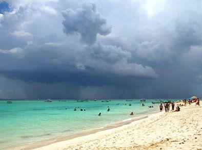 tormenta en playa Naturaleza Color (Digital)