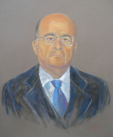 Antonio Pérez de la Cruz Pastel Paper Portrait