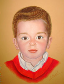 Retrato al pastel