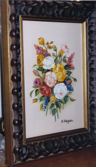 Flores Oil Canvas Floral Painting