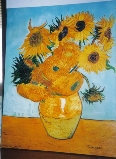 Girasoles de Van Gogh I Oil Canvas Landscaping