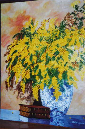 Mimosas Oil Canvas Landscaping