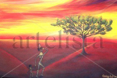 africa Acrylic Canvas Landscaping