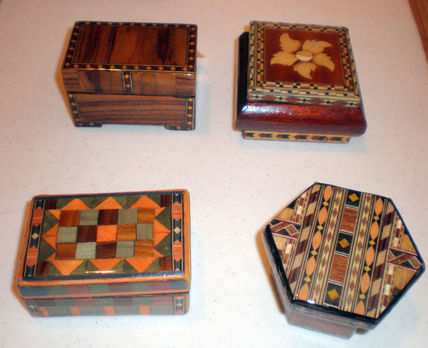 Cajitas varias madera