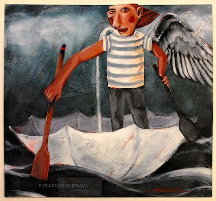 pescador de poemas Mixed media Others Landscaping