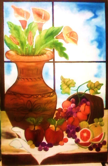 Bodegon con ventana Oil Canvas Landscaping