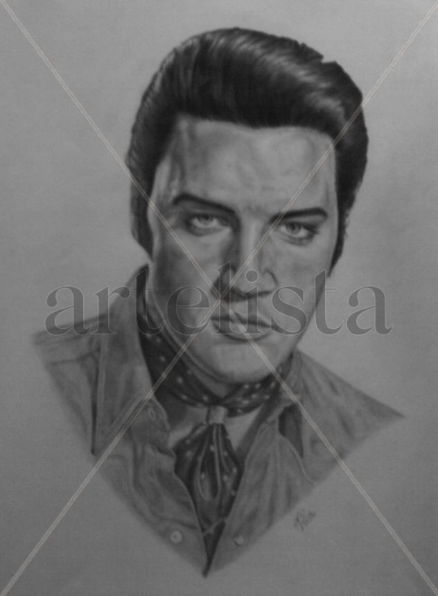 Retrato de Elvis Presley
