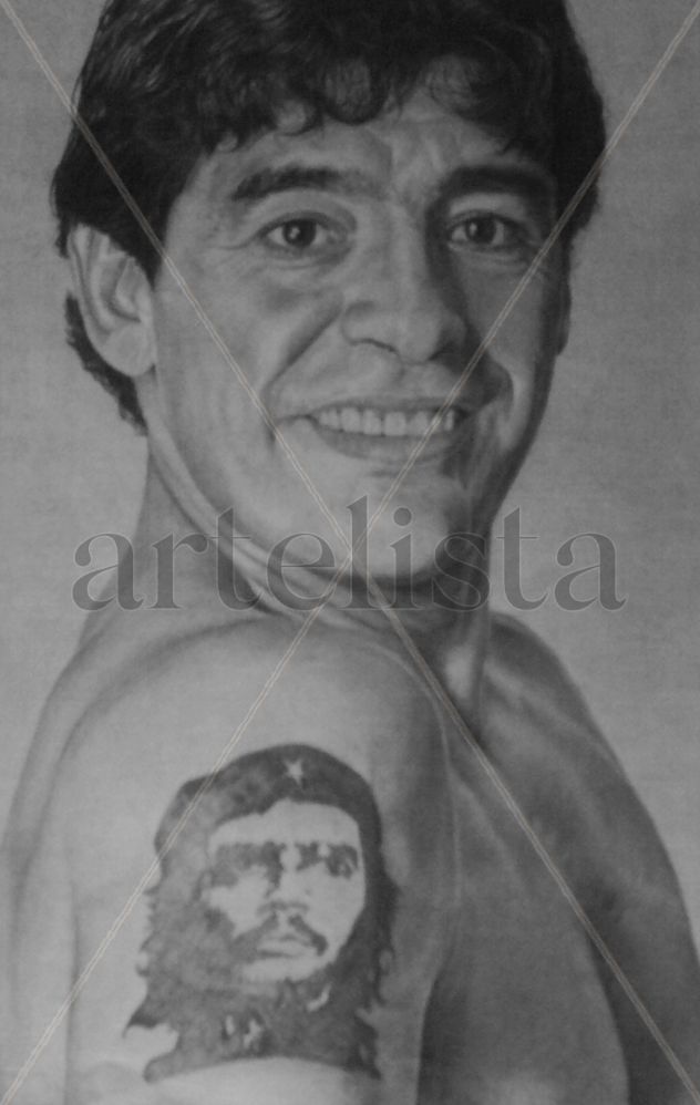 Retrato de Diego Maradona