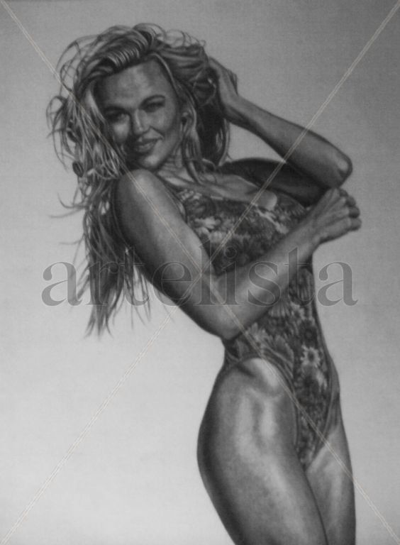 Dibujo de Pamela Anderson
