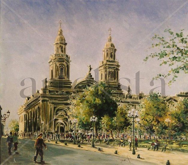 Plaza de Armas en Santiago Chile 