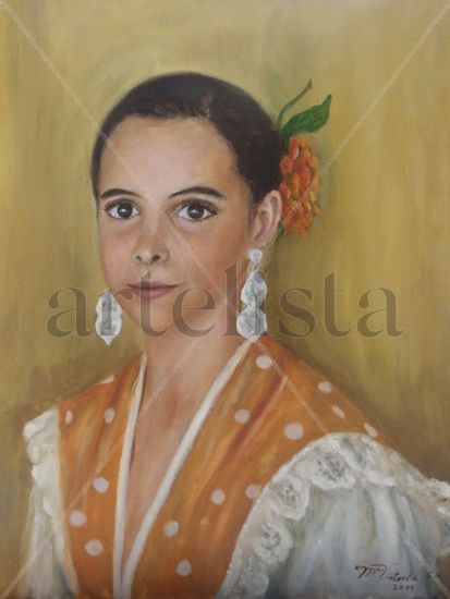 Retrato , Maria Óleo Lienzo Retrato