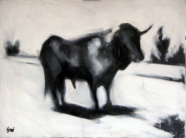 Toro Acrylic Canvas Animals