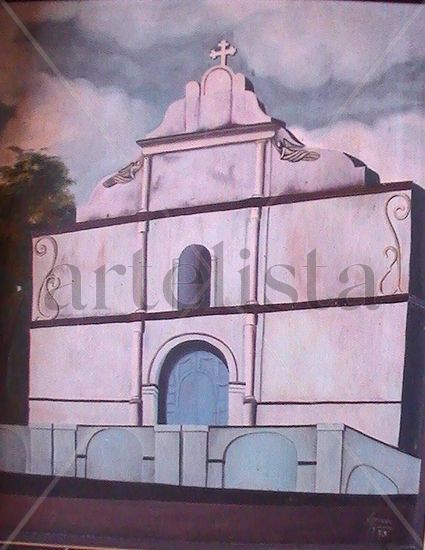 Iglesia de analco Oil Canvas Landscaping