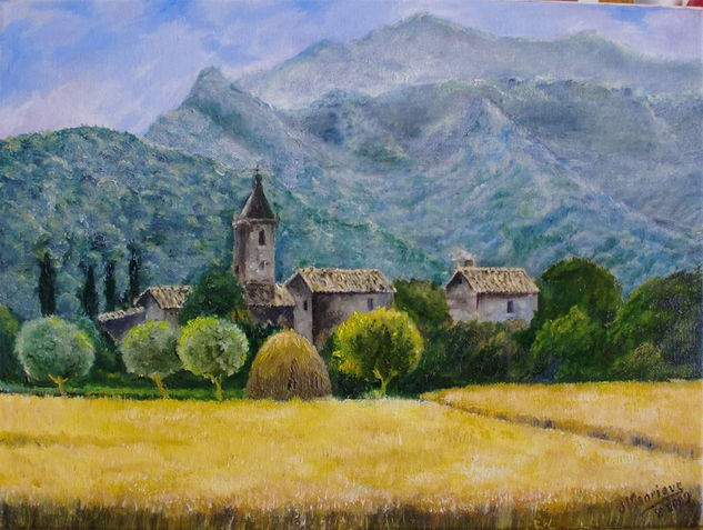 La aldea perdida Oil Canvas Landscaping