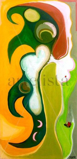 MUjerpoSA 1 Acrylic Canvas Figure Painting