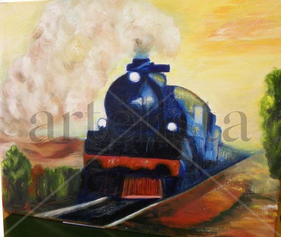 Tren 2 Oil Canvas Landscaping