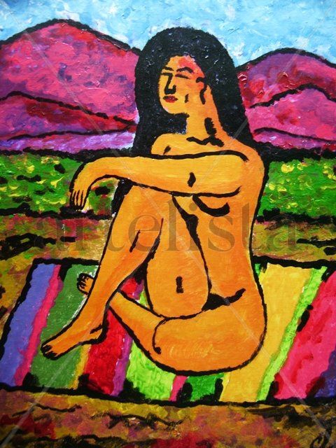 mujer sentada sobre alfombra