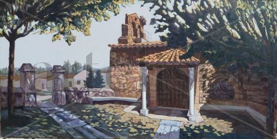 Iglesia de Morille Oil Canvas Landscaping