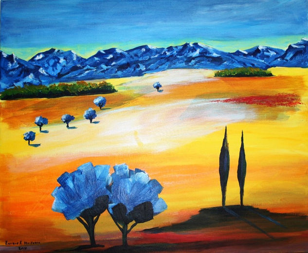 montañas Acrylic Canvas Landscaping