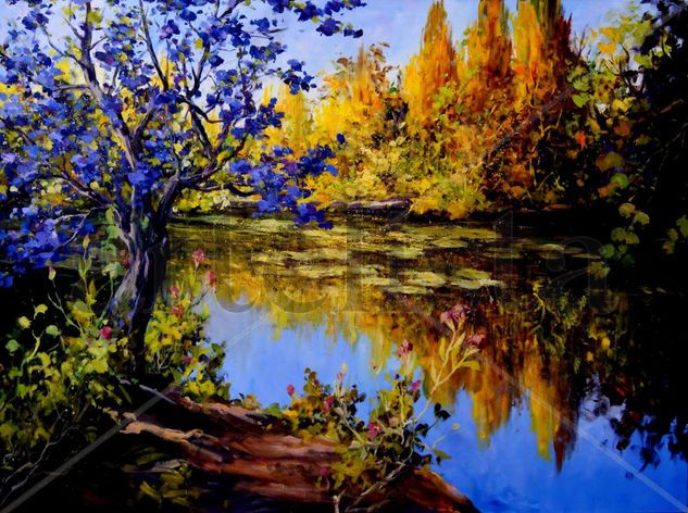 Estanque Oil Canvas Landscaping