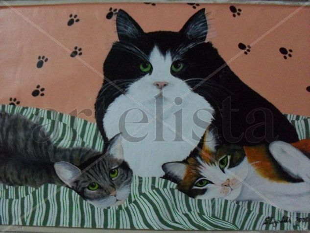 Gatos Acrylic Textile Animals