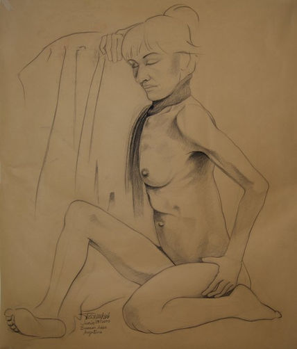 Modelo sentada