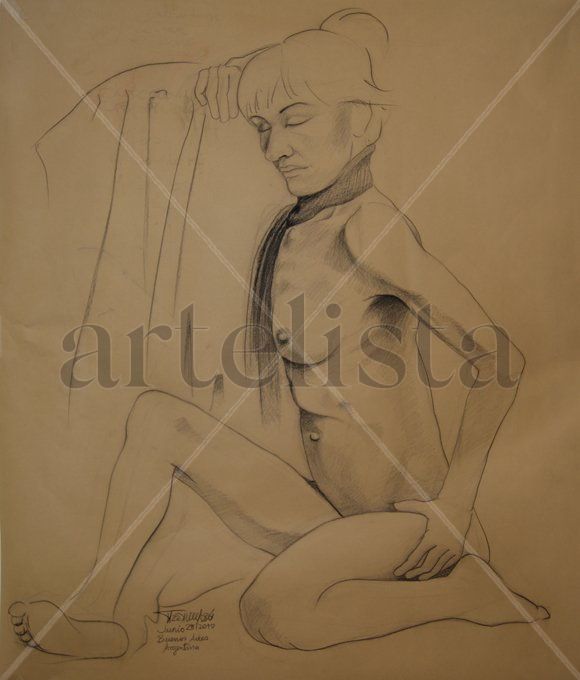 Modelo sentada