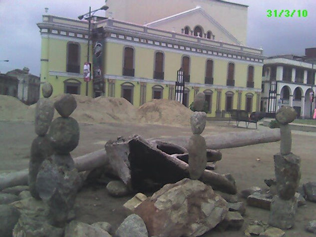 INSTALACION LAND ART EN PUERTO CABELLO. VENEZUELA 