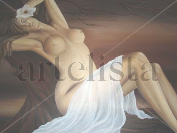 DESPERTAR DE PRIMAVERA. Oil Canvas Nude Paintings