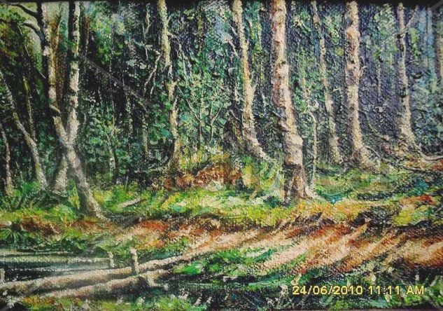 Fragmento de Paisaje. Oil Canvas Landscaping