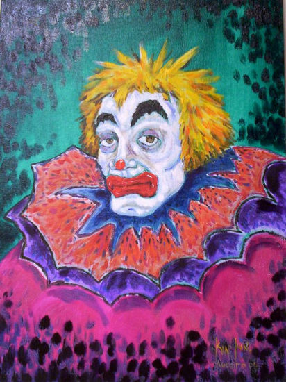 Variacion de un Payaso ya muy Visto 1 Óleo Lienzo Retrato