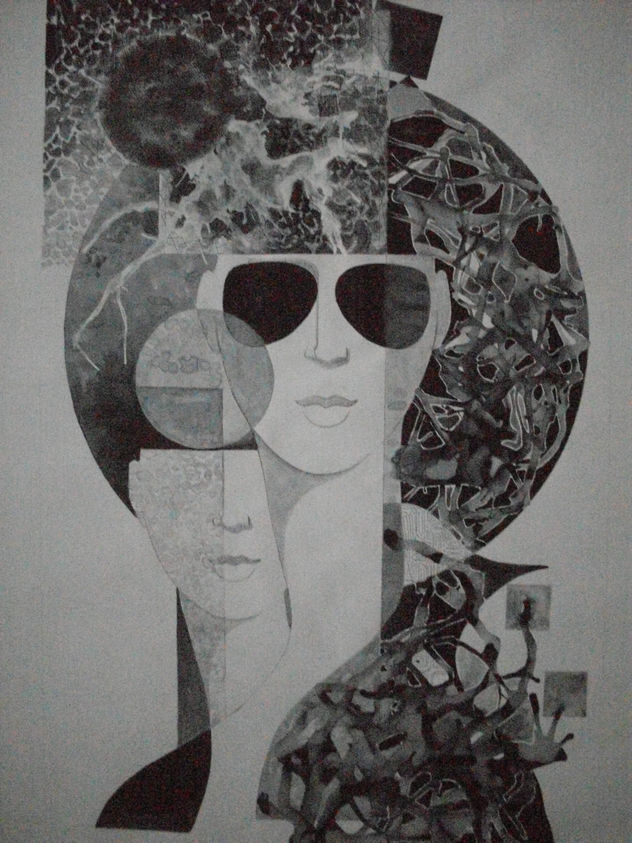 mujer con lentes