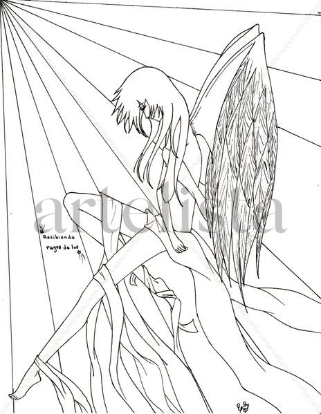 Angel con luz