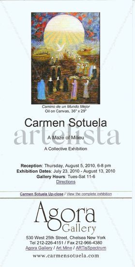 Carmen Sotuela Exhibition New York Óleo Lienzo Paisaje