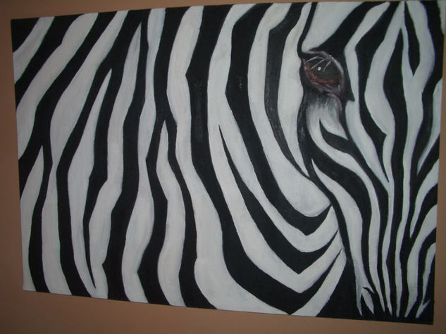 Zebra Oil Canvas Animals